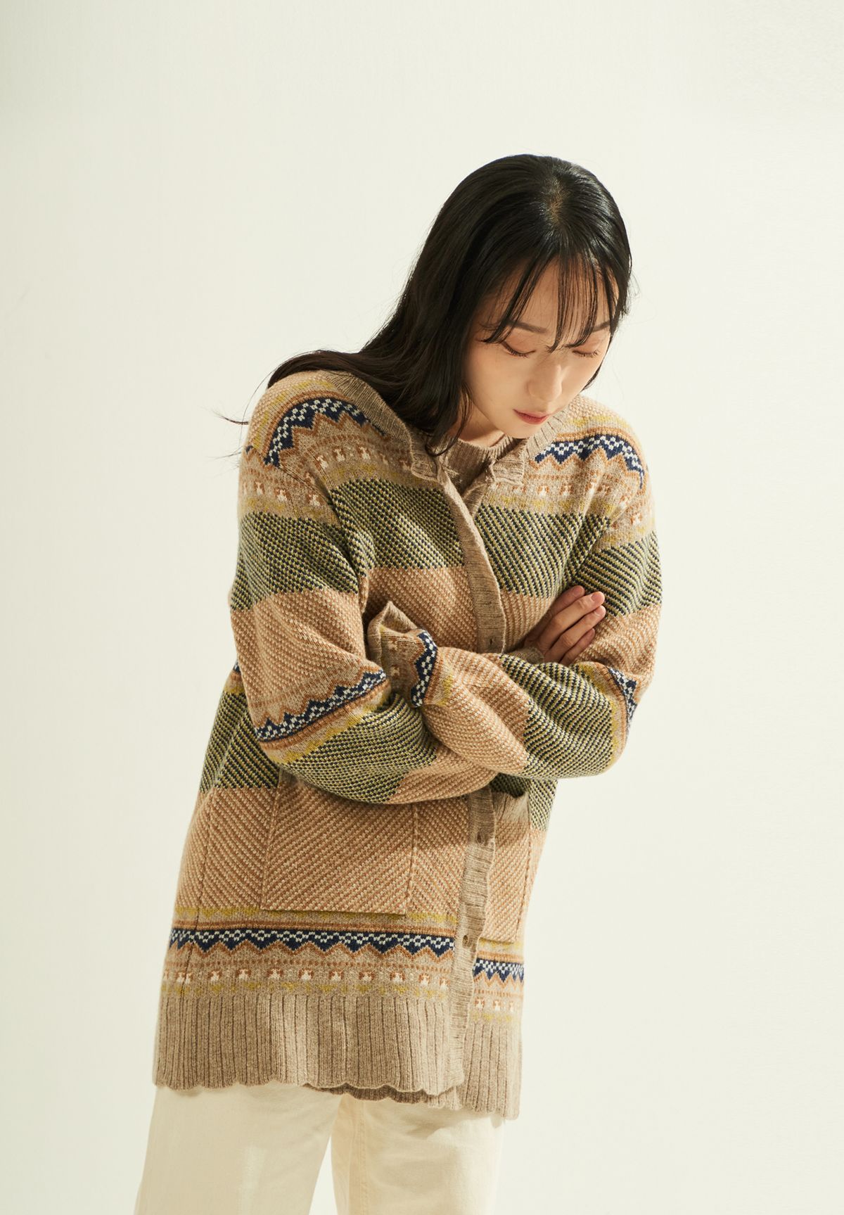 스타일바이미인(STYLEBYMIIN) 5도JQD가디건