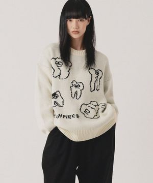 TEETH KNIT SWEATER (IVORY)