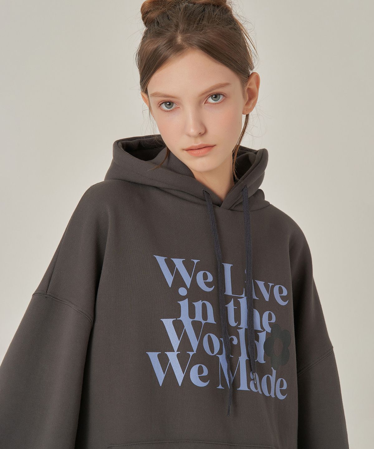 로제프란츠(ROSEFRANTZ) World Flower Hoodie [Charcoal]
