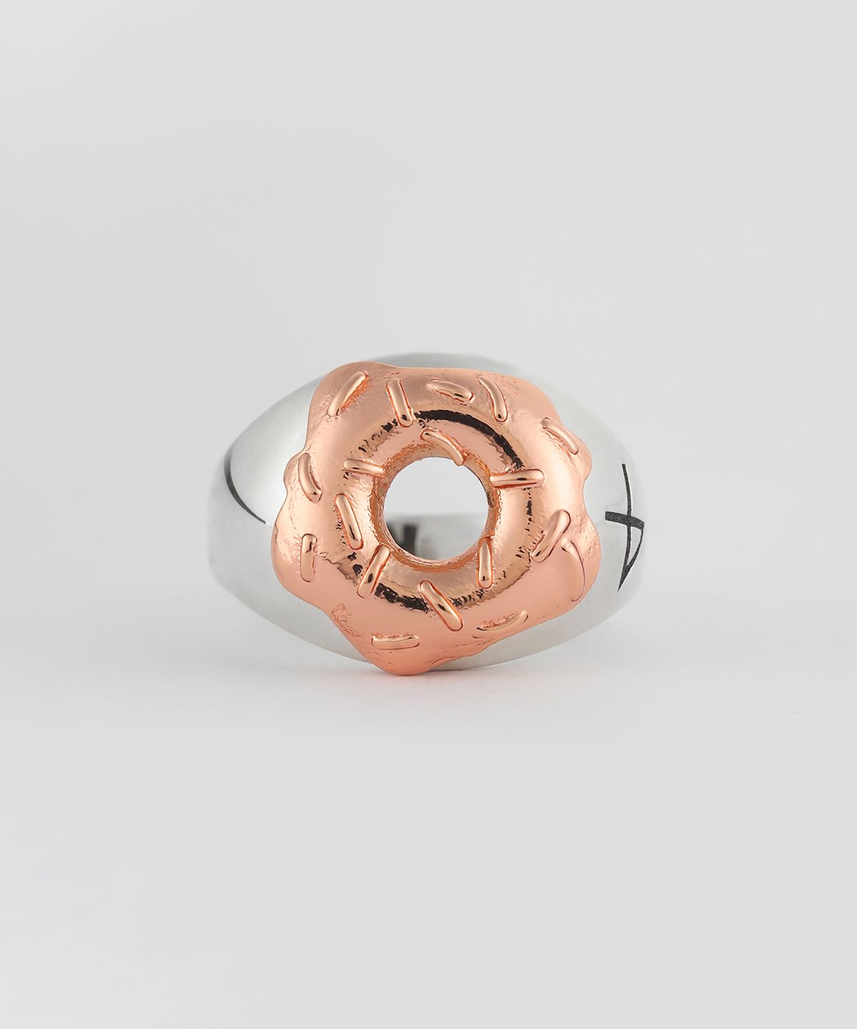 논논(NONENON) DONUT RNG SILVER925(18K ROSEGOLD PLATED)