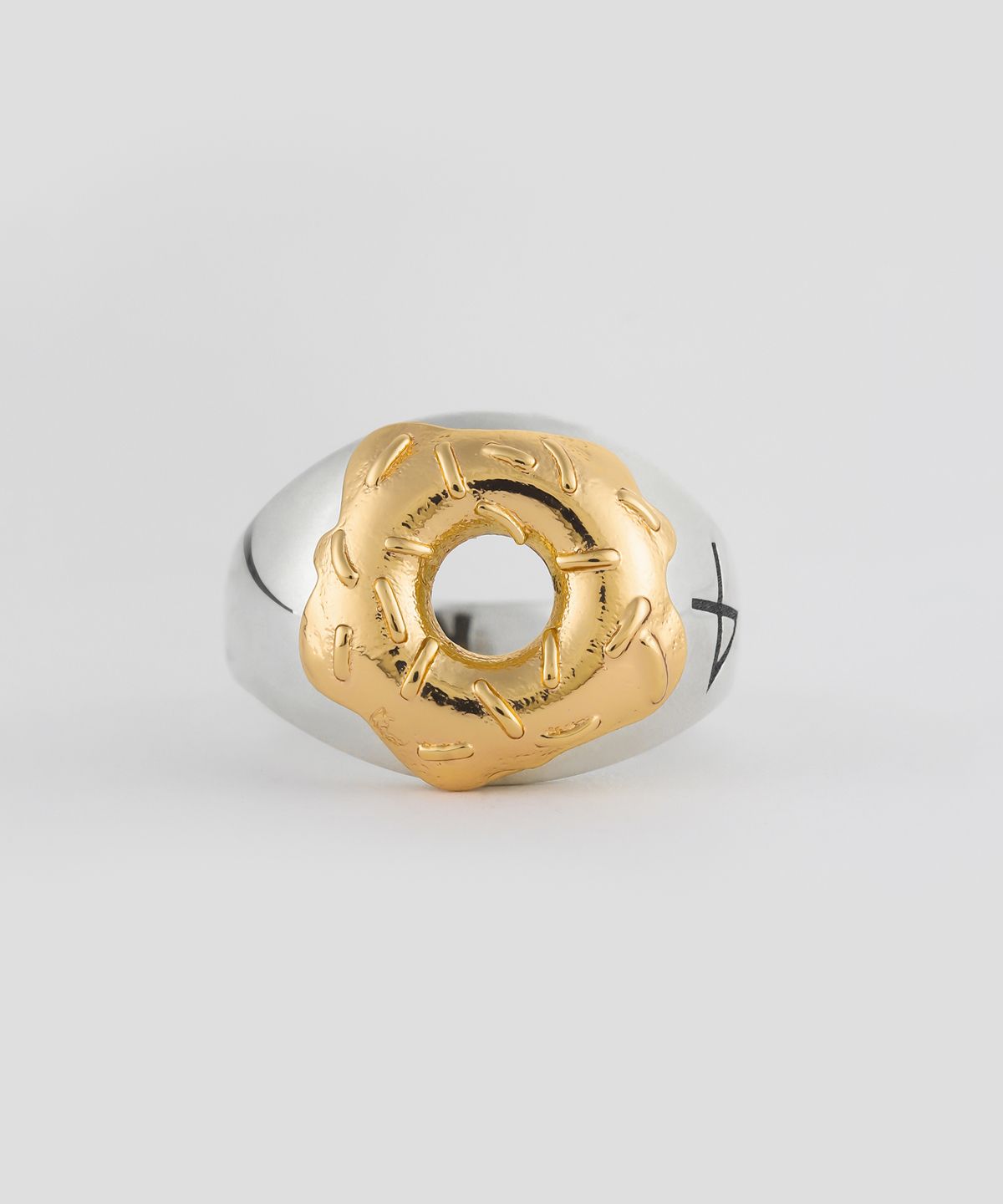 논논(NONENON) DONUT RNG SILVER925(18K GOLD PLATED)
