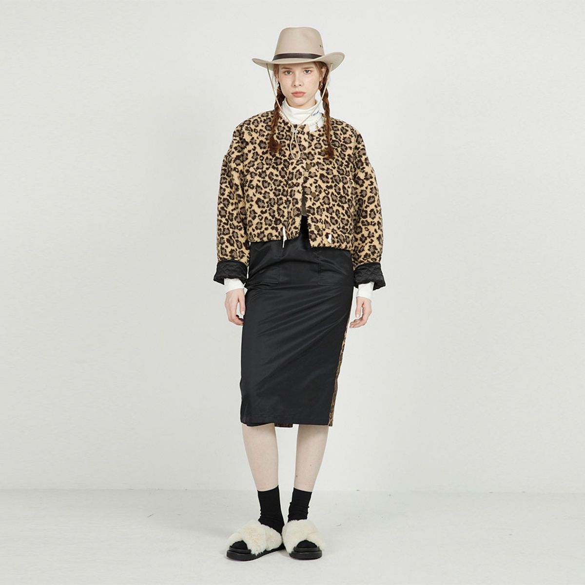 에프엠9102(FM91.02) TEDDY BLOUSON_leopard