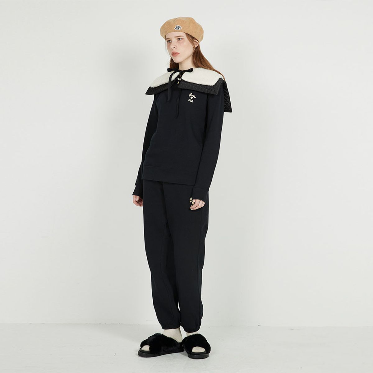 에프엠9102(FM91.02) TEDDY SAILOR CAPE_ivory