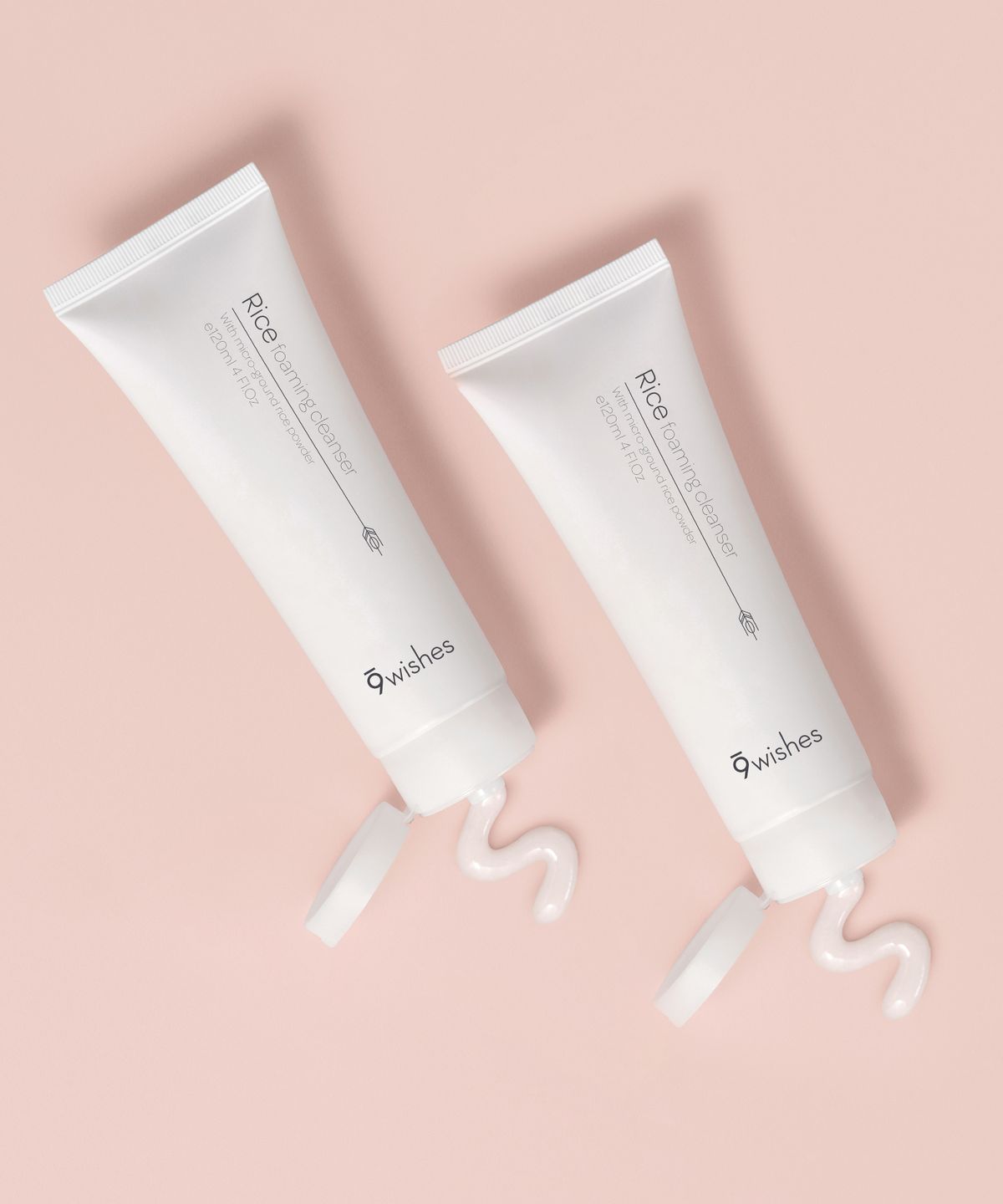나인위시스(9WISHES) [미백/2PACK] 라이스 포밍 클렌저 120ml+120ml