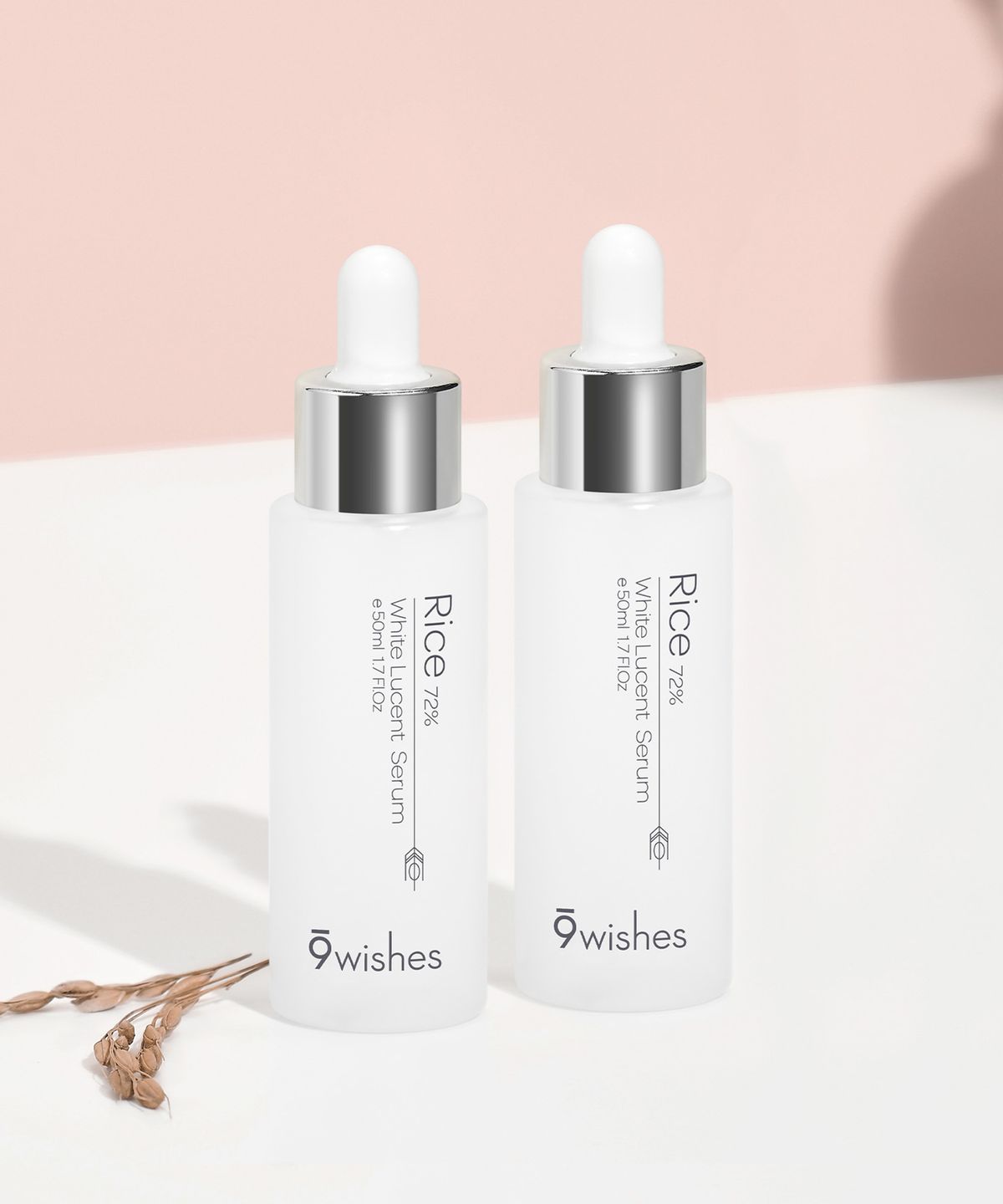 나인위시스(9WISHES) [미백/2PACK] 라이스 72 세럼 50ml+50ml