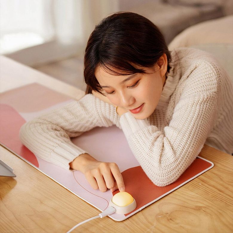 웜베이비 온열 마우스패드 데스크매트