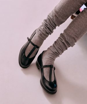 여성용 소가죽 메리제인 SF342B_BLACK