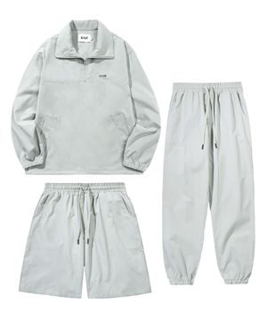 [SET] 스테디 라이트 아노락 3P 셋업 샌드그린