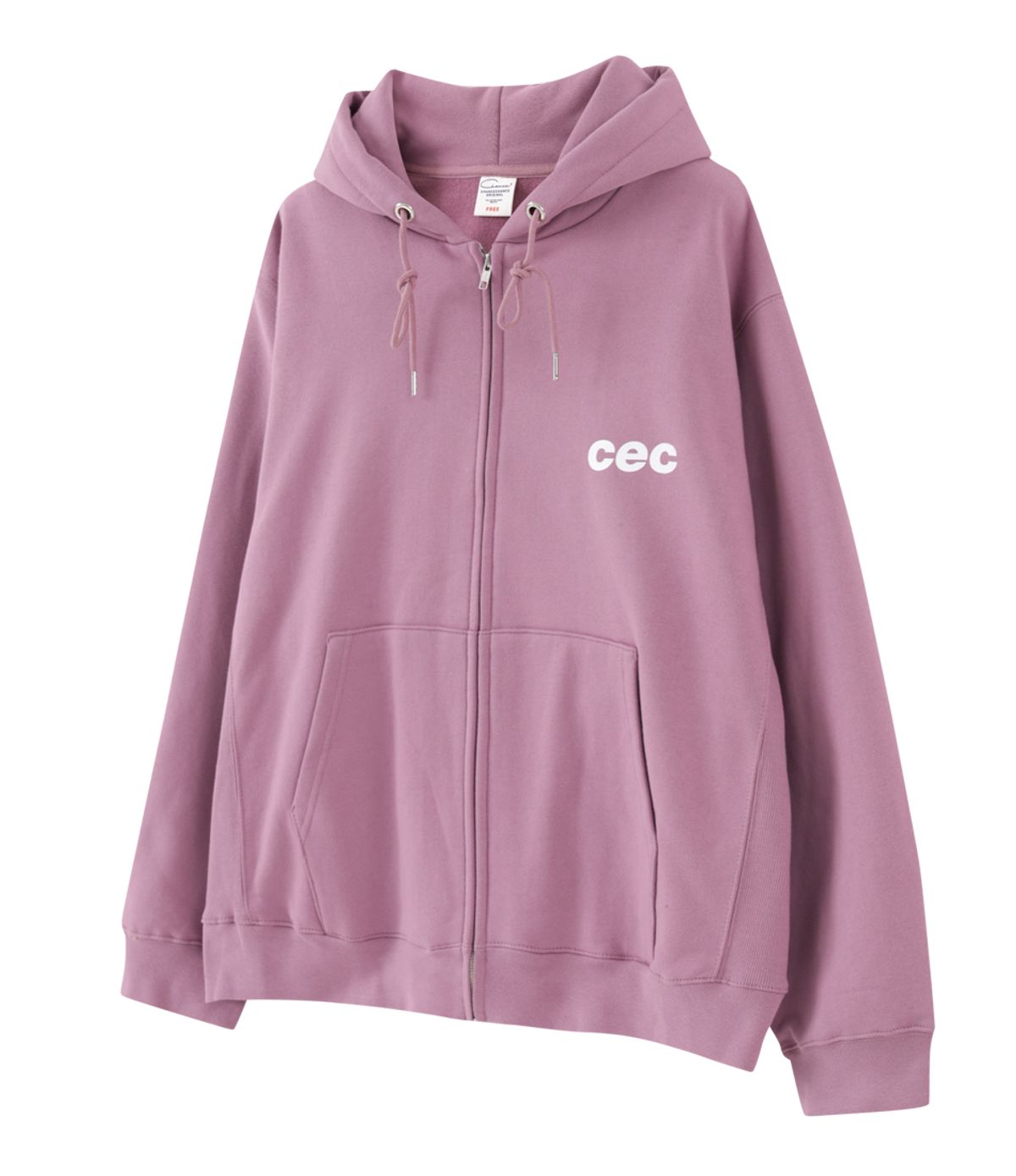챈스챈스(CHANCECHANCE) CEC ZIP-UP HOODIE(PINK/기모)