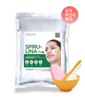 프리미엄 스피룰리나 모델링팩 1kg+팩도구세트+클렌징해면 스펀지 증정 홈에스테틱 5종세트