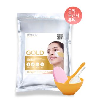프리미엄 골드 모델링팩 1kg+팩도구세트+클렌징해면 스펀지 증정 홈에스테틱 5종세트