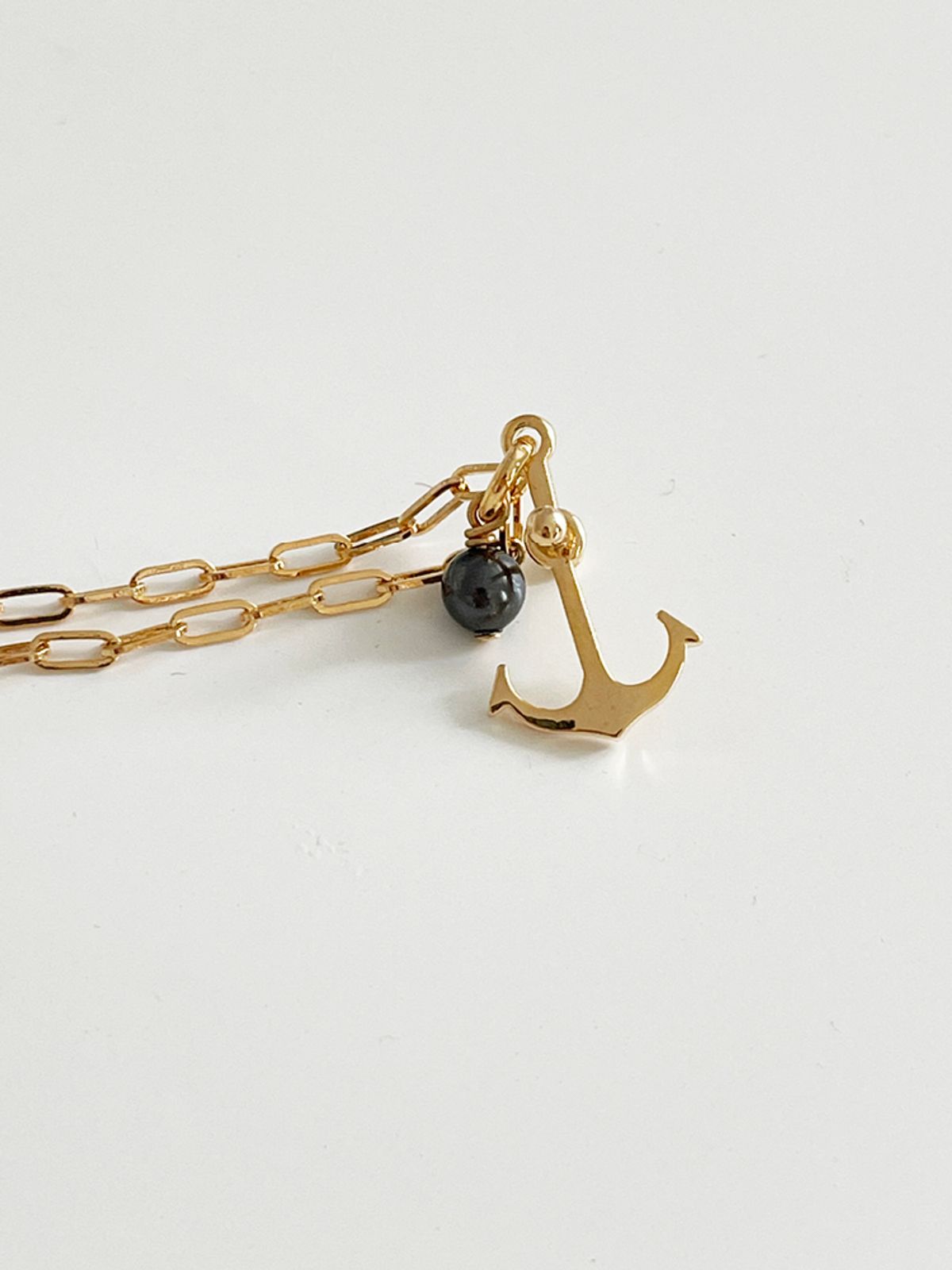엘리오나(ELYONA) Gold Anchor Necklace 골드 닻 목걸이