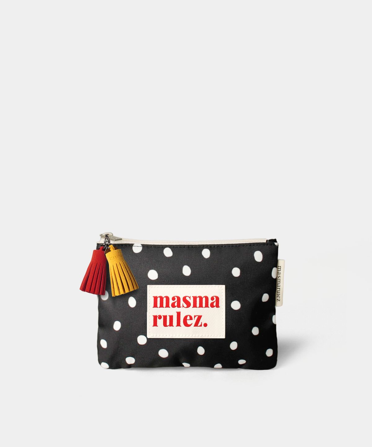 마스마룰즈(MASMARULEZ) Basic pouch _ 화이트 도트 [White dot]