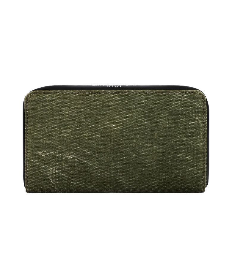 BERLIN LETTERING ZIP WALLET L (OLIVE DRAB) / UPCYCLED