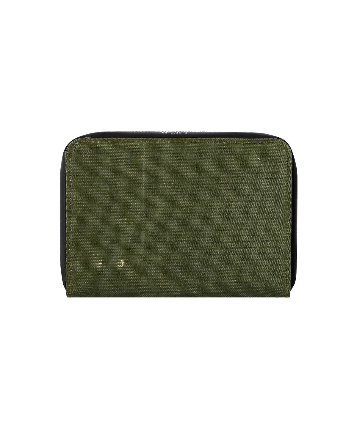 카네이테이(KANEITEI) BERLIN LETTERING ZIP WALLET M (OLIVE DRAB) / UPCYCLED