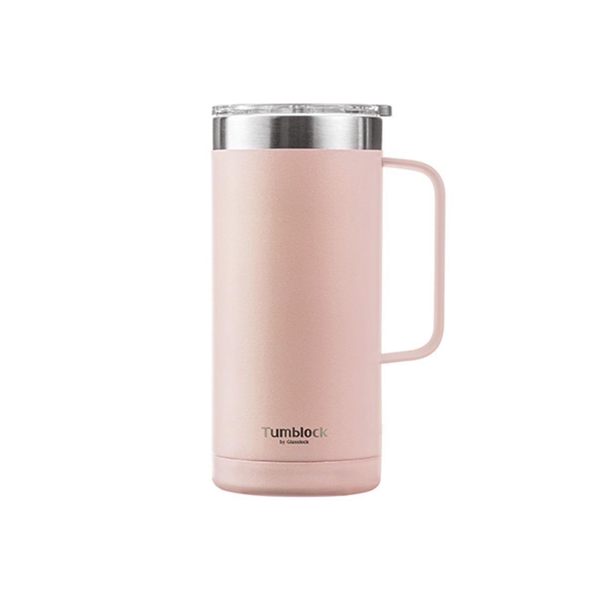 글라스락(GLASSLOCK) 텀블락 플레인 머그 텀블러 500ml (핑크)