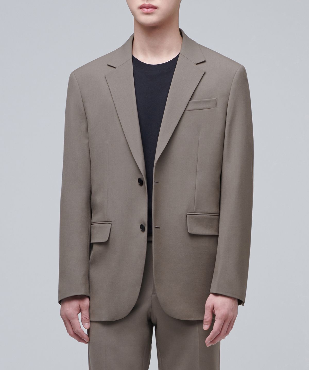 무신사 스탠다드(MUSINSA STANDARD) 릴렉스드 베이식 울 블레이저 [더스티 베이지]