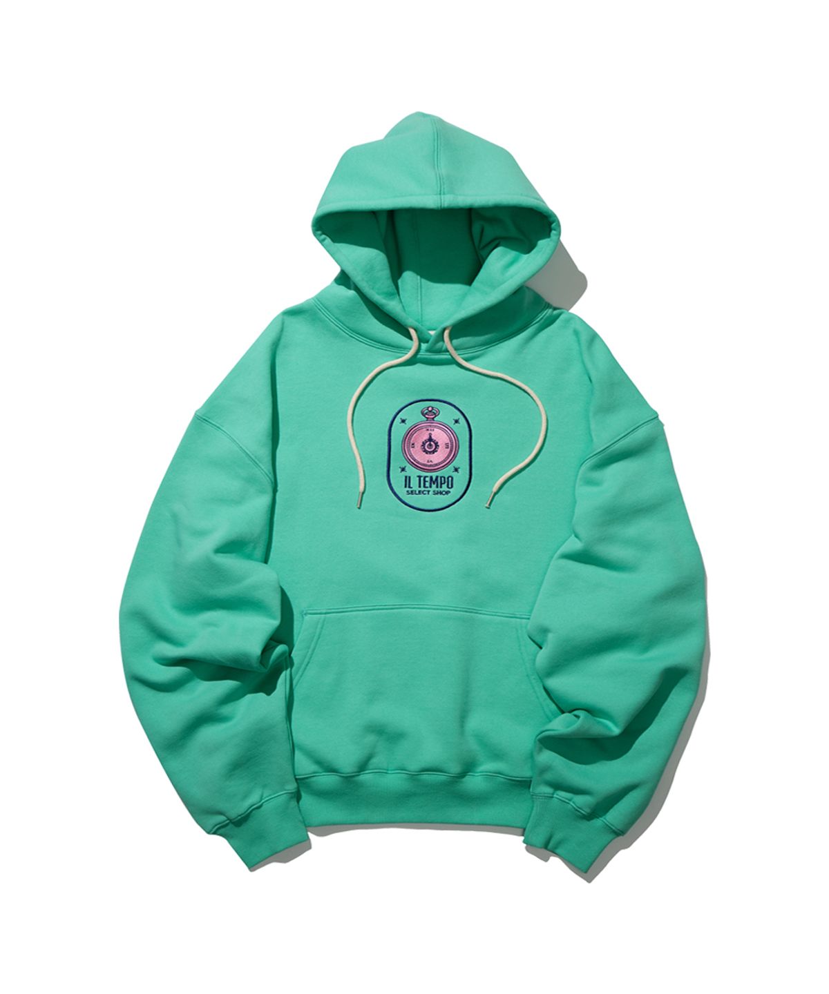 일템포셀렉샵(IL TEMPO SELECT SHOP) 빅로고 벌룬 기모후드 민트그린