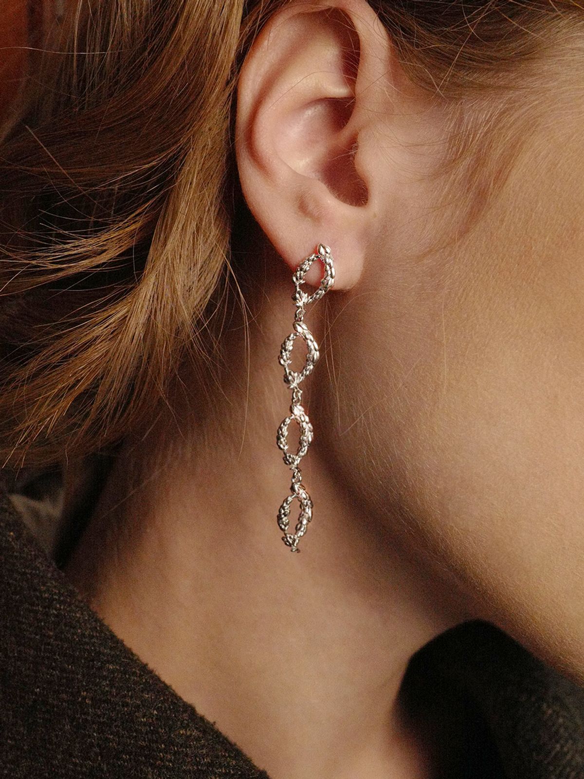 피오레(FIORE) lavender garden drop earring
