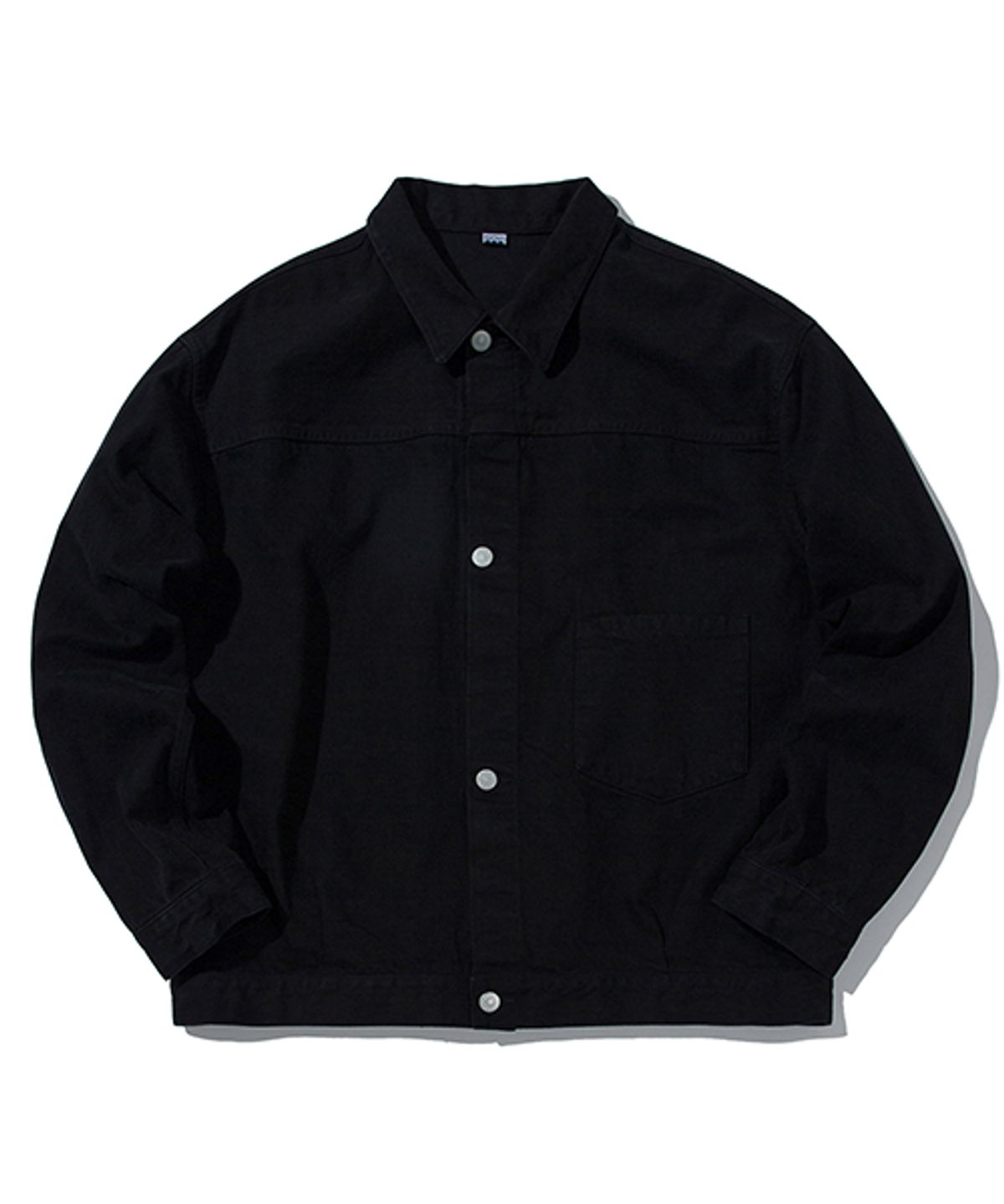 소프터(SOFTUR) 1-POCKET DENIM JACKET (BLACK)