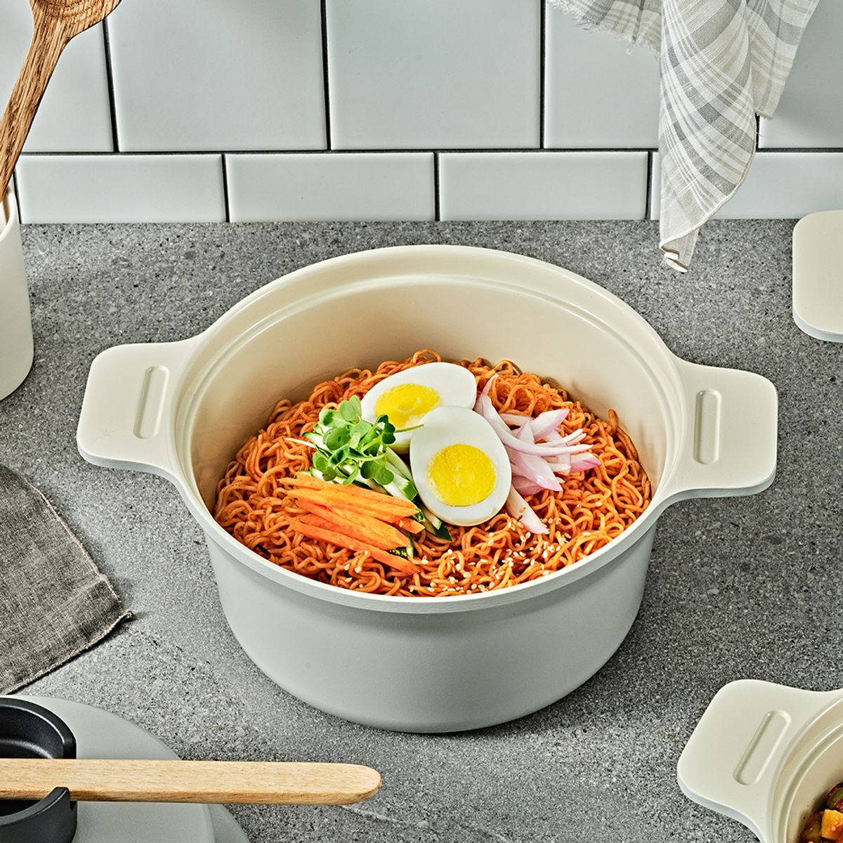 글라스락(GLASSLOCK) 셰프토프 캥거루 풀인덕션 양수 20cm (그레이)