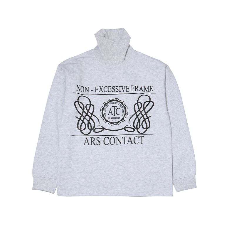AC NECK SWEAT SHIRTS.GRAY