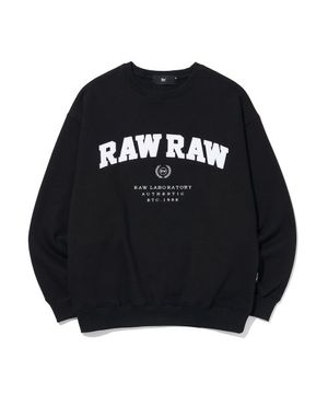 RAWRAW 아치로고 크루넥 (블랙)