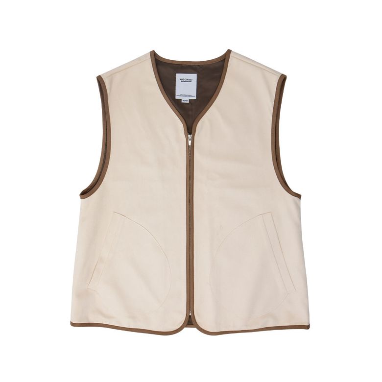 AC SUEDE VEST IVORY