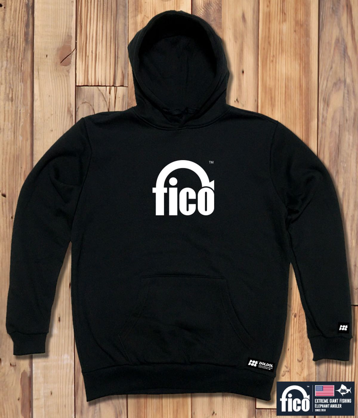 돌돌(DOLDOL) FICO-HOODY-01  익스트림 낚시 피코 캐릭터 그래픽 후드티 후디