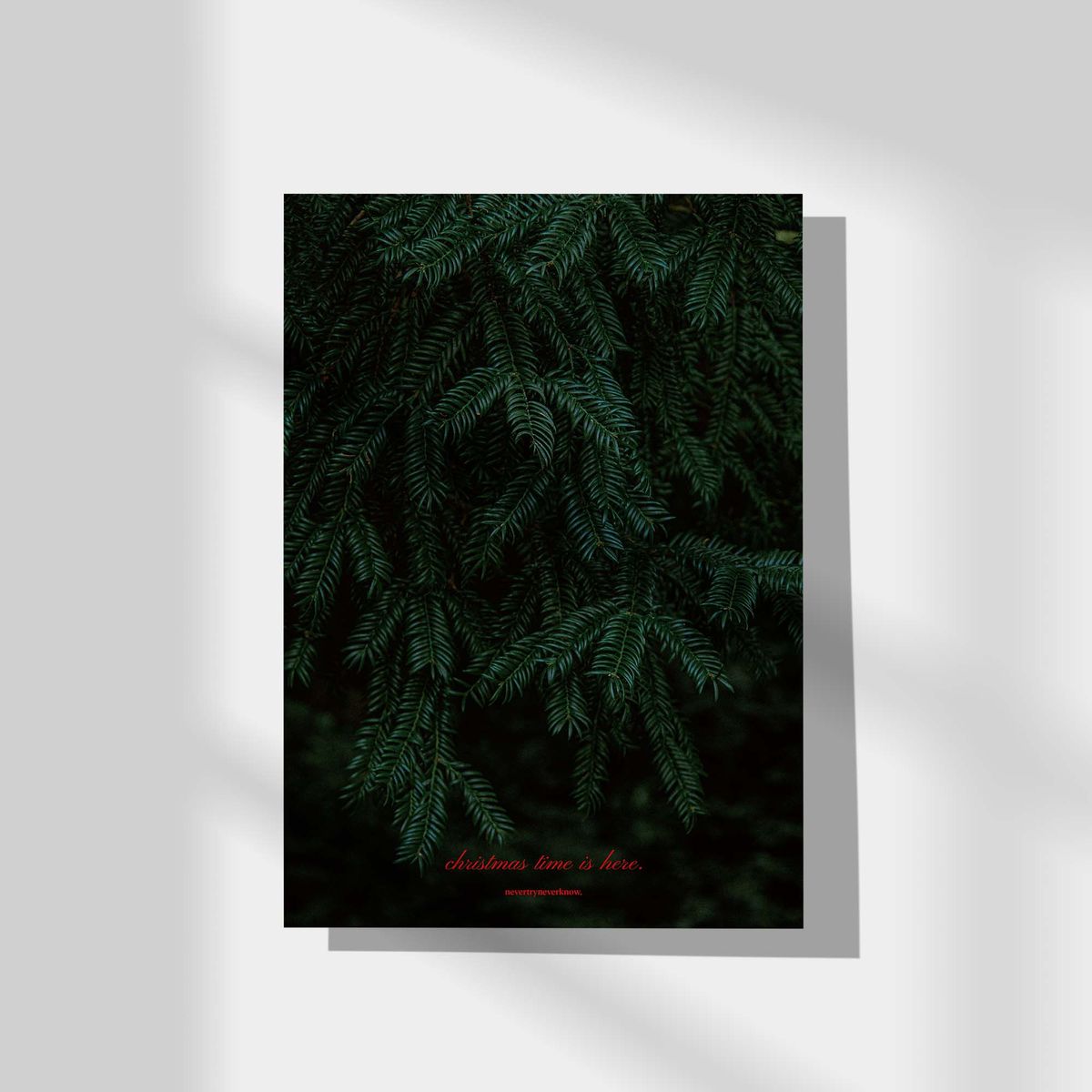 네버트라이네버노(NEVER TRY NEVER KNOW) 인테리어 포스터 Christmas time is here 2