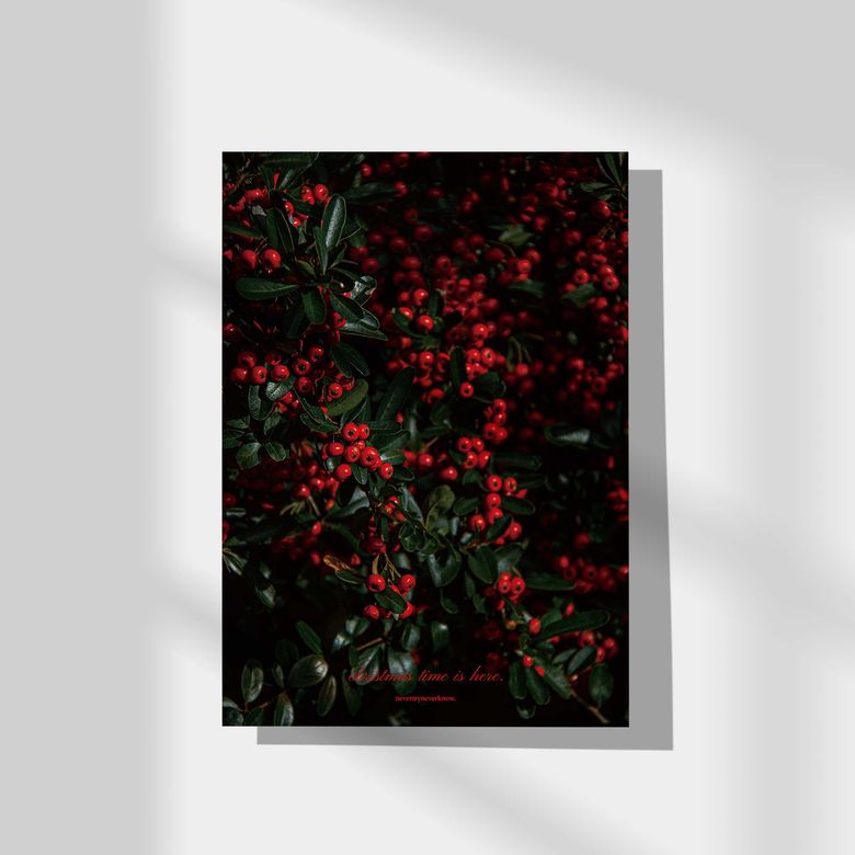 인테리어 포스터 Christmas time is here 3