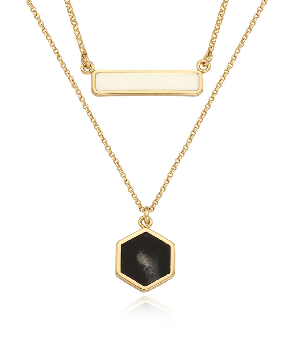 리타모니카(RITA MONICA) Formica Layered Necklace Hexagon