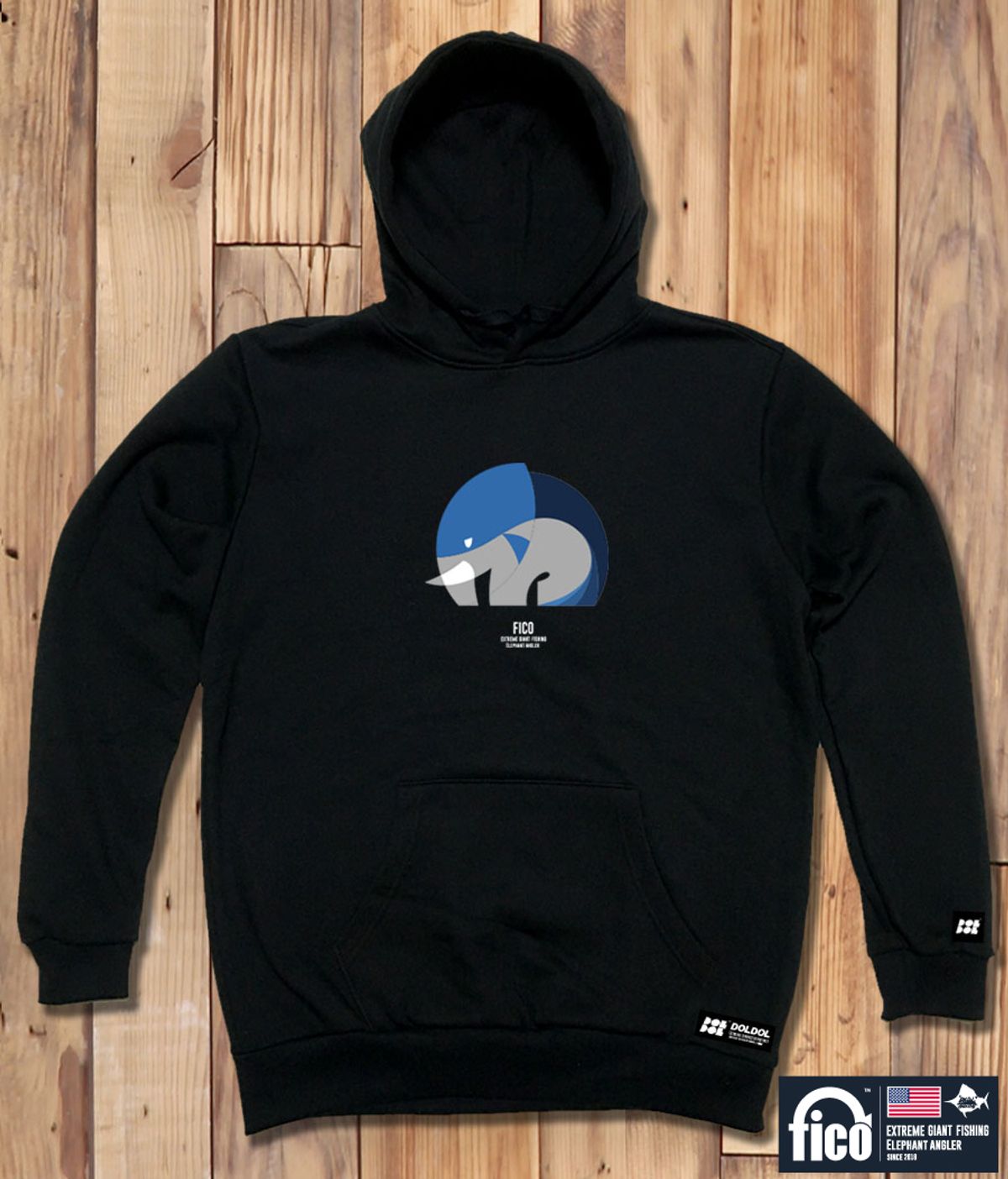 돌돌(DOLDOL) FICO-HOODY-09  익스트림 낚시 피코 캐릭터 그래픽 후드티 후디
