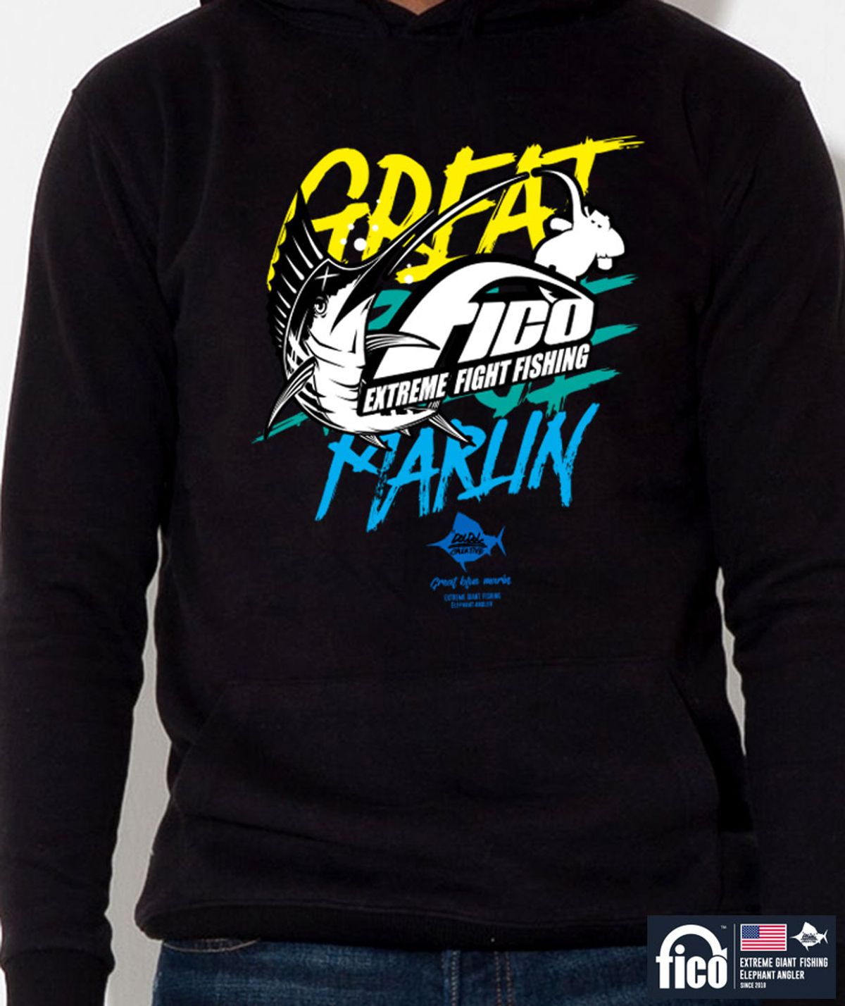 돌돌(DOLDOL) FICO-HOODY-10  익스트림 낚시 피코 캐릭터 그래픽 후드티 후디