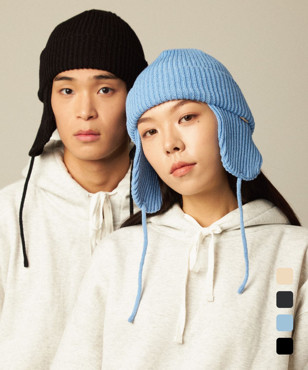 티엔피(TNP) TTTFAACU59_EARFLAP BEANIE