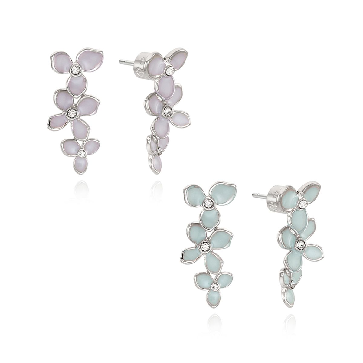 리타모니카(RITA MONICA) Suguk Triple Earrings Violet & Blue