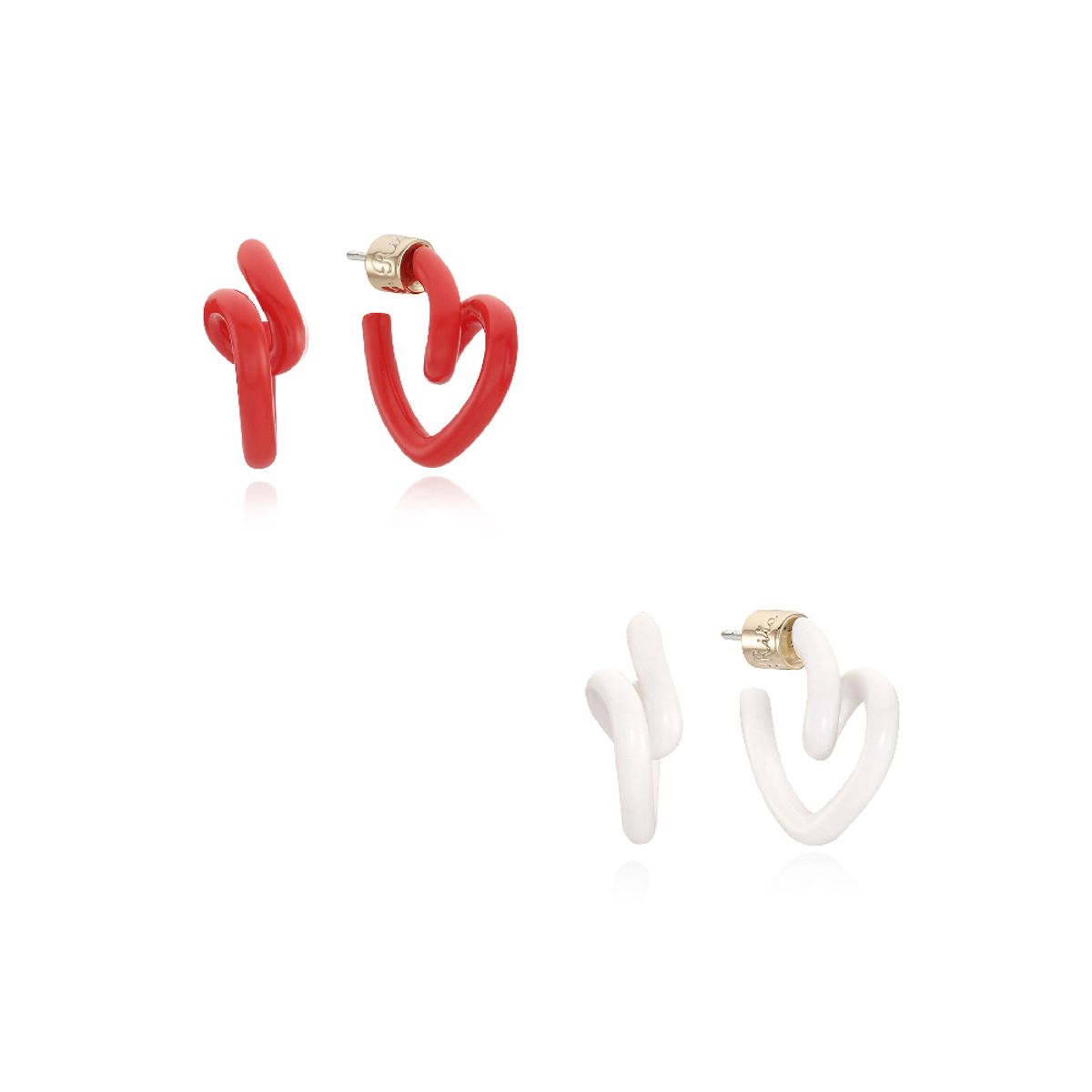 리타모니카(RITA MONICA) Heart Twist Hoop Earrings