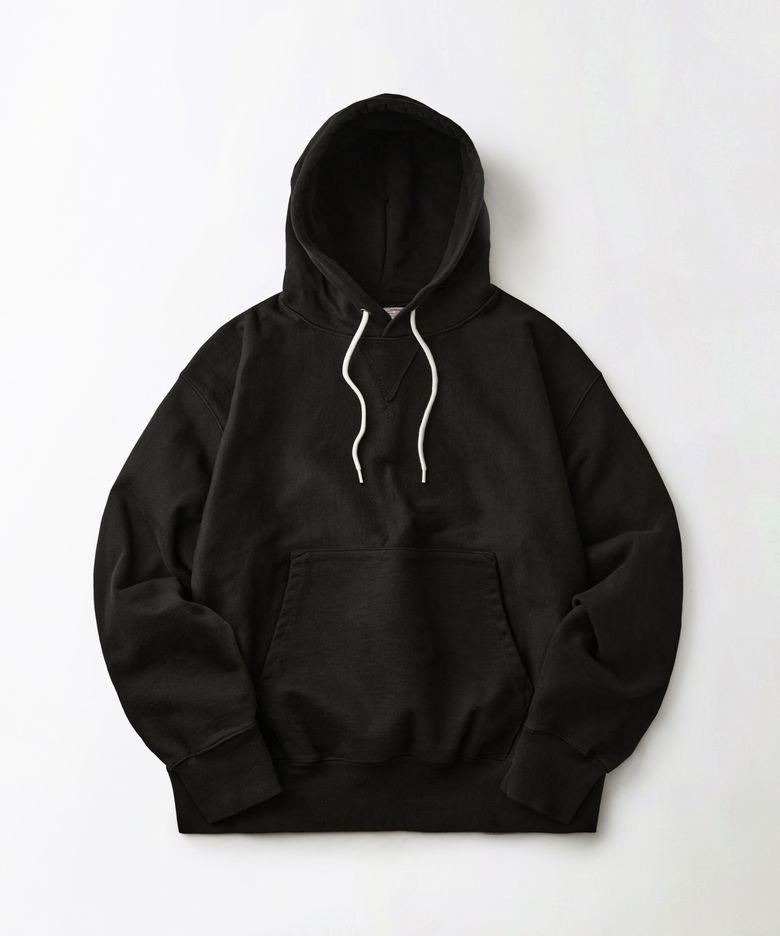 REVERSE HEAVY HOOD SWEAT_BLACK