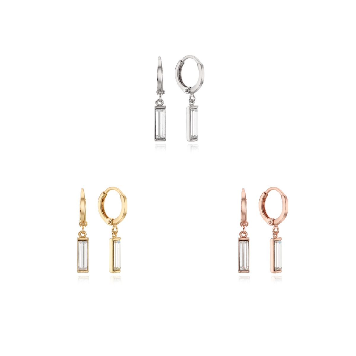 리타모니카(RITA MONICA) Simple Baguette Earrings