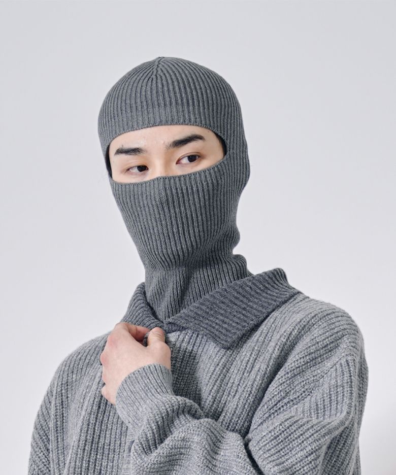 Knit Balaclava (Grey)