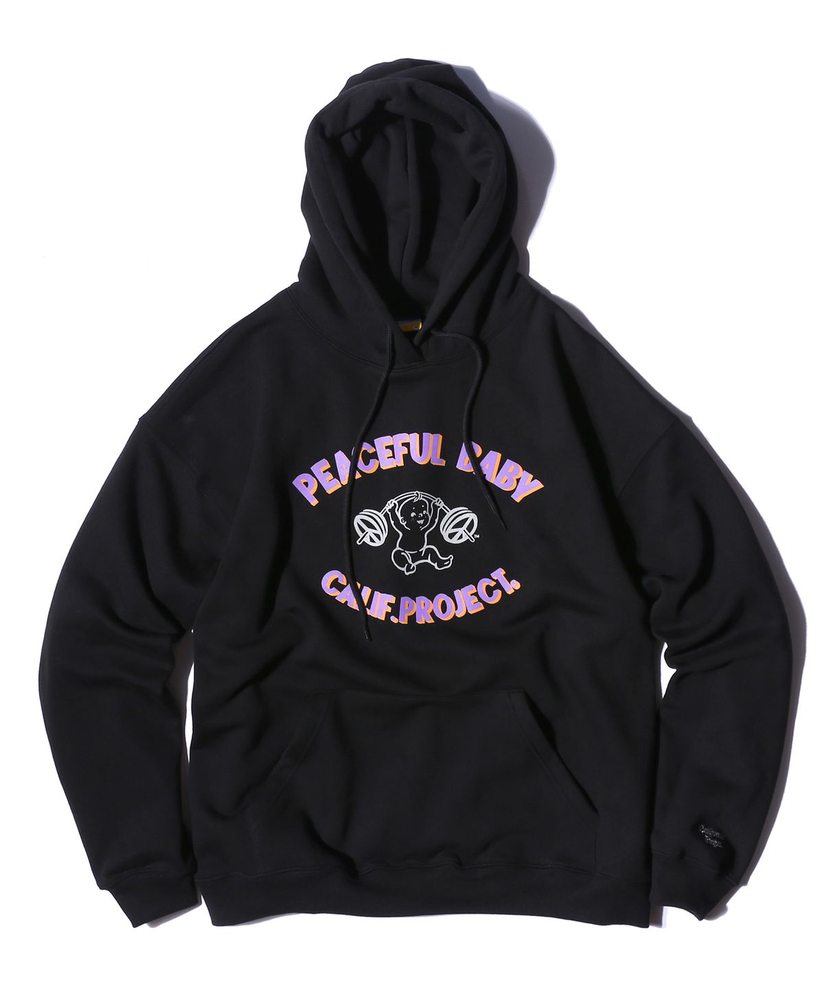 캘리포니아 프로젝트(CALIFORNIA PROJECT) PEACEFUL BABY HOODIE LOOSE FIT (BLACK)