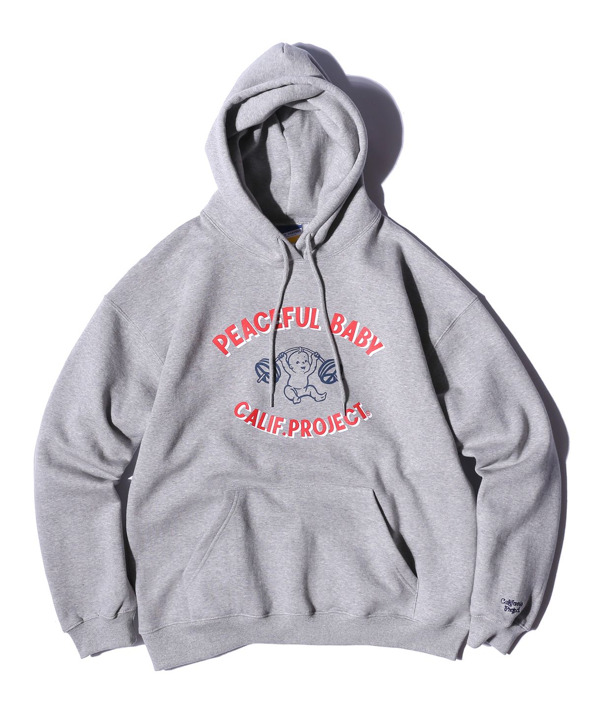 캘리포니아 프로젝트(CALIFORNIA PROJECT) PEACEFUL BABY HOODIE LOOSE FIT (GRAY)