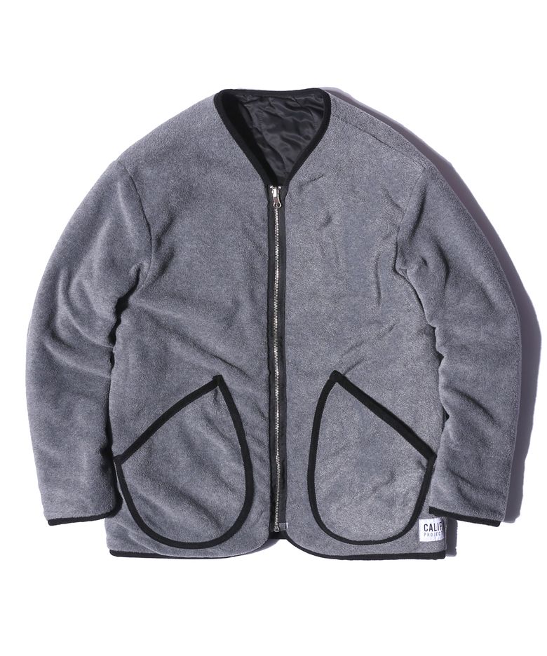 REVERSIBLE LINER JACKET (BLACK/MELANGE)