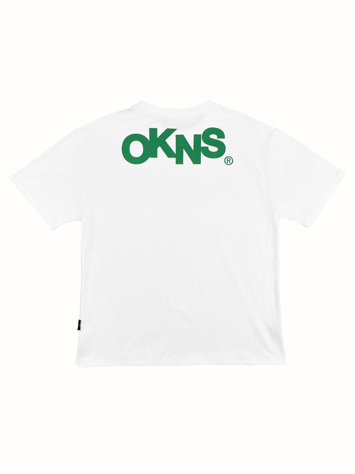 오켄스 서울(OKENS SEOUL) [Season 00 Drop no.02] 그린 로고 티셔츠 화이트(2021)