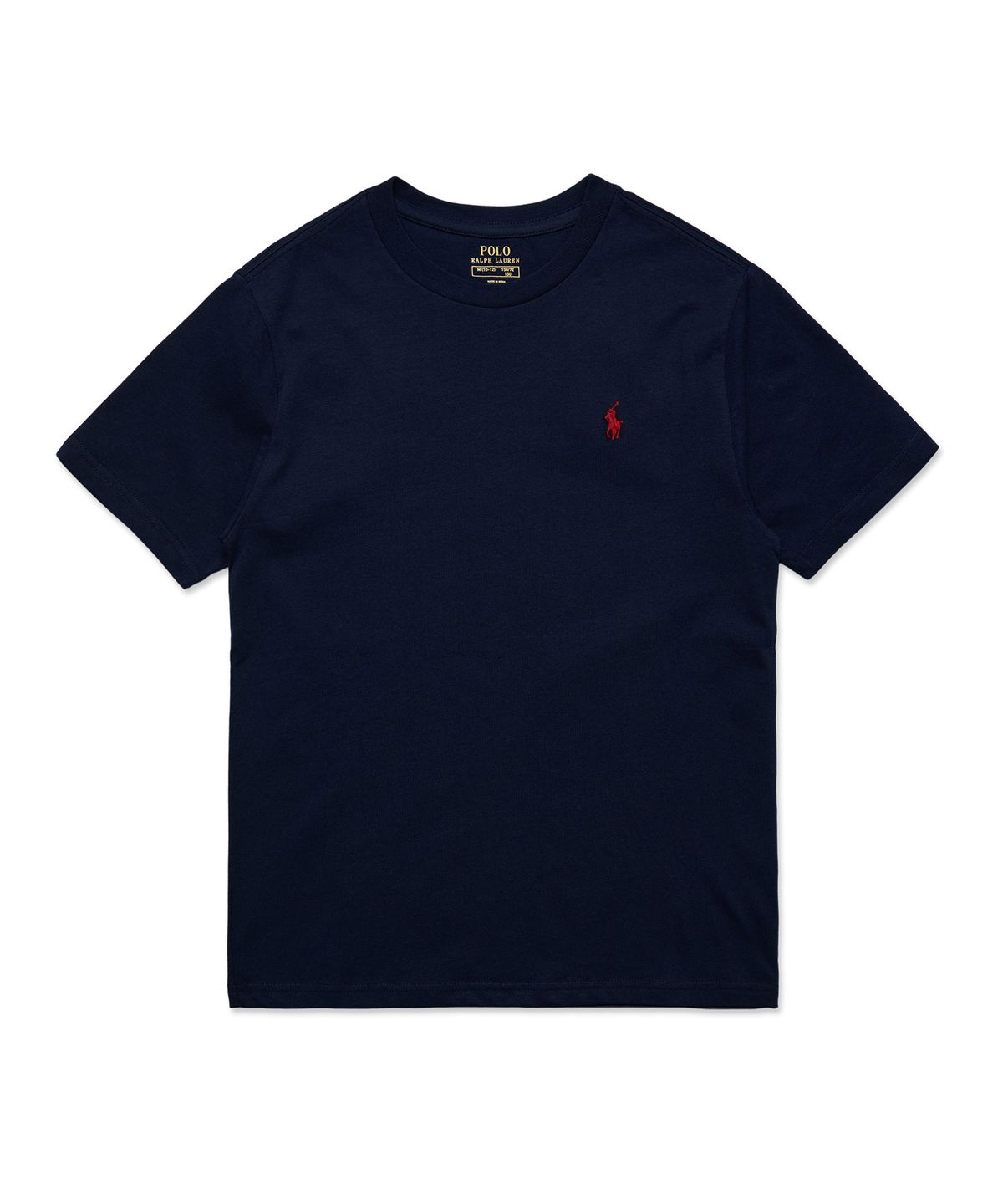 폴로 랄프 로렌 칠드런(POLO RALPH LAUREN CHILDREN) 남아 8-18세 숏 슬리브 크루넥 티셔츠 - 네이비