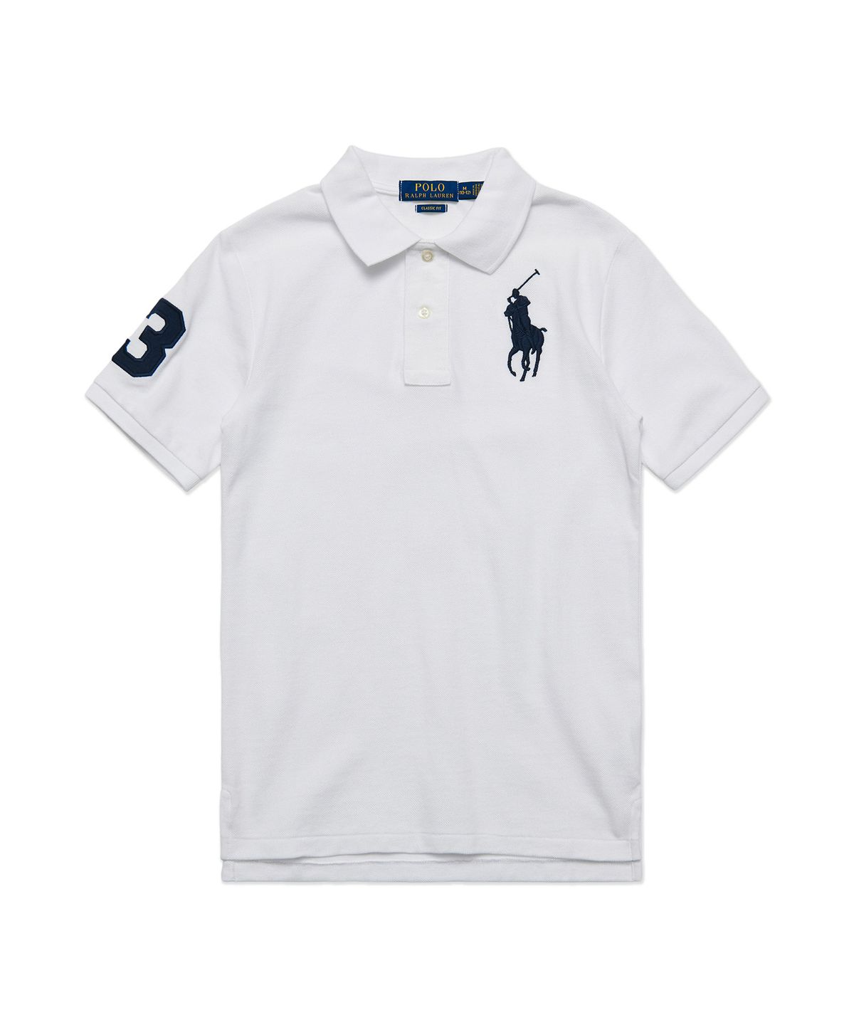 폴로 랄프 로렌 칠드런(POLO RALPH LAUREN CHILDREN) 남아 8세~18세 빅 포니 코튼 메시 폴로 - 화이트