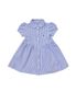 [적립금 5%] 베이비 여아 스트라이프 니트 옥스포드 폴로 드레스 - 블루