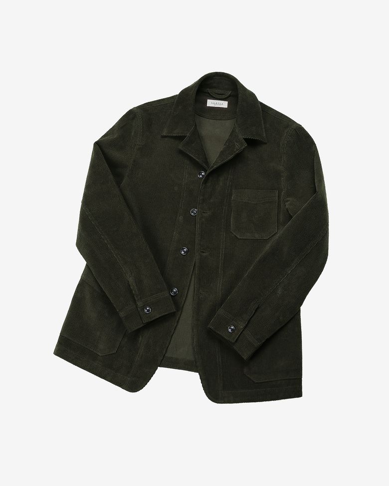Corduroy French Work Jacket (Khaki)