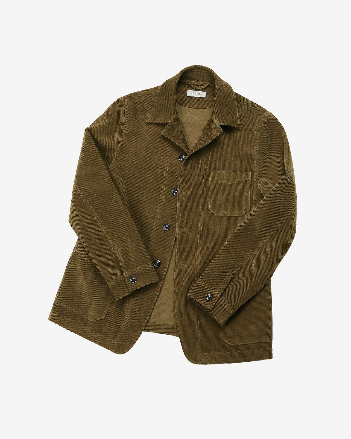 솔티(SORTIE) Corduroy French Work Jacket (Mocha Brown)