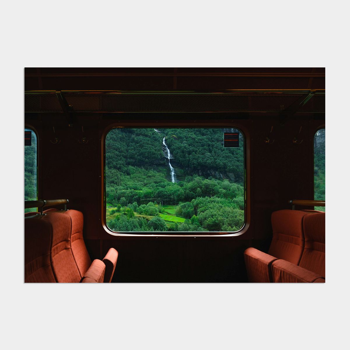 멜팅스튜디오(MELTING STUDIO) 나의 유럽 모먼트 여행 액자 인테리어 포스터 / 23번 On the way to Flåm Norway